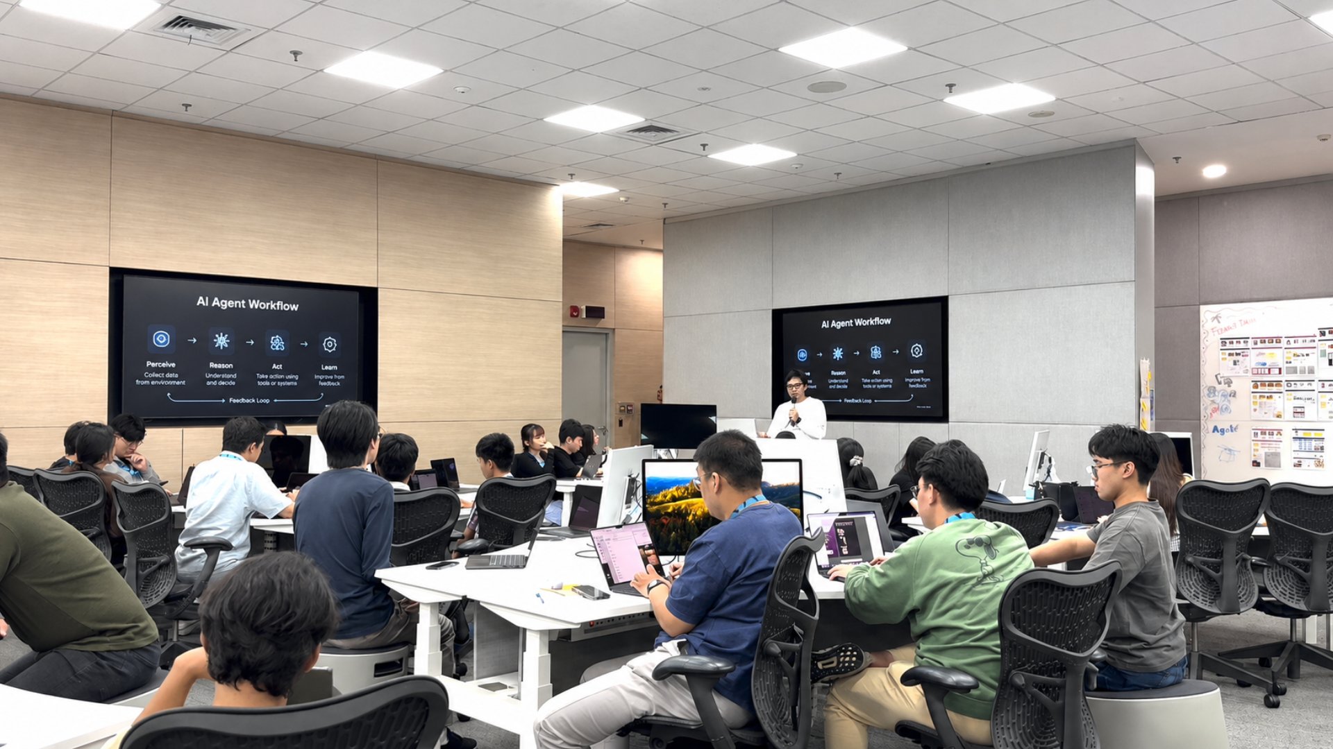 Argi Tendo leading a workshop at Apple Academy